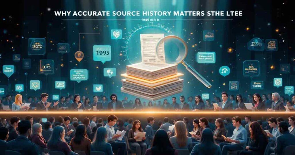 Why Accurate Source History Matters Why Accurate Source History Matters